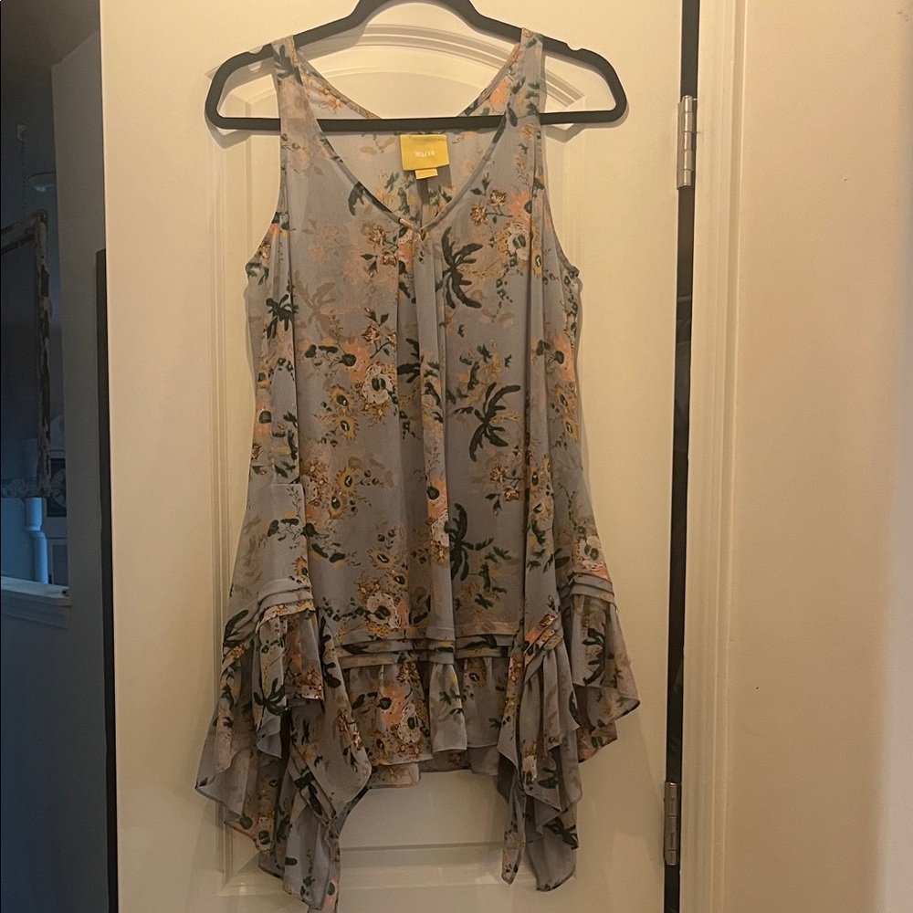 Maeve by Anthropologie Sheer Sleeveless Top